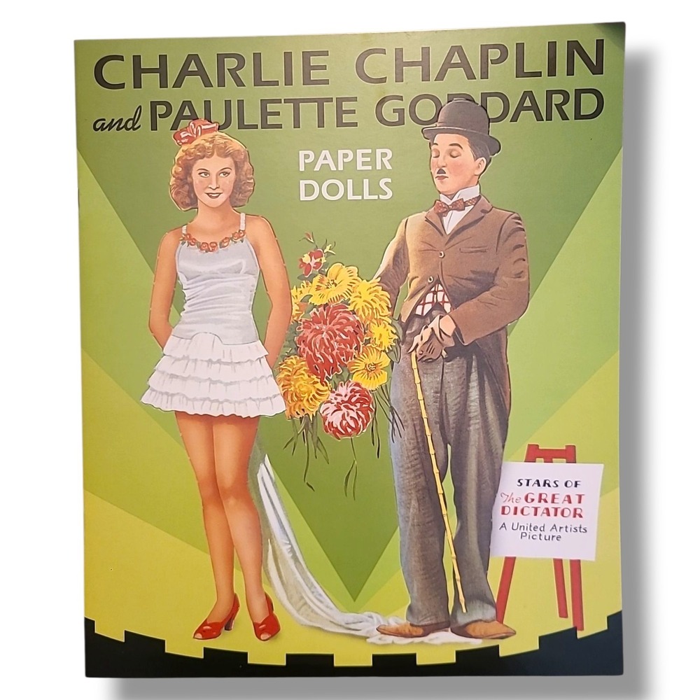 Charlie Chaplin‎ & Paulette Goddard Paper Dolls Reproduction Uncut NOS